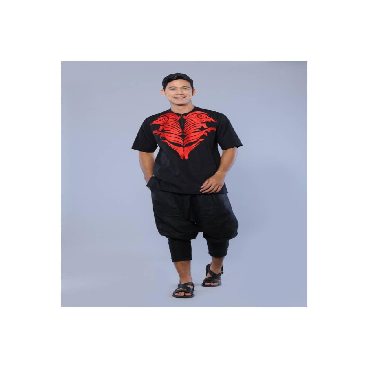 baju koko lengan pendek modern bordir mewah preview itang yunasz