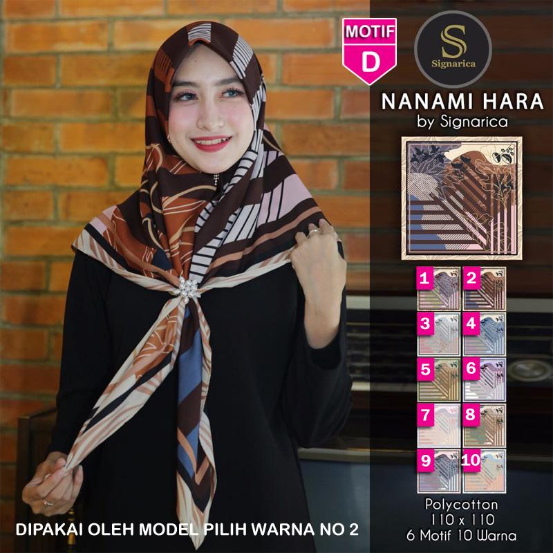 Hijab Segi Empat NANAMI HARA D By SIGNARICA - Jilbab kerudung MOTIF