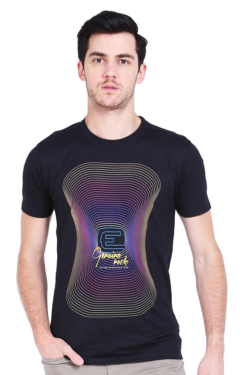 Emba Jeans T-Shirt Kaos Pria Irving Black