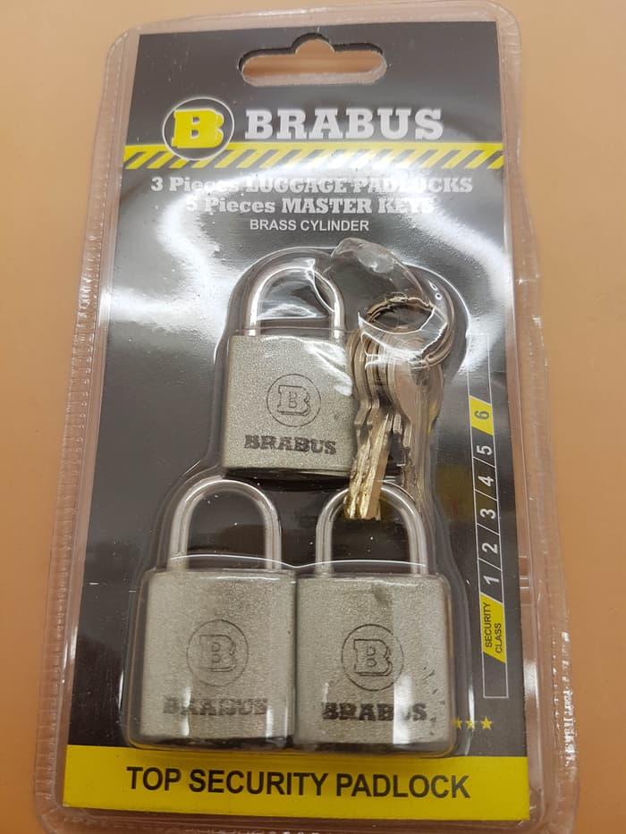 PROMO!!! gembok kunci master key koper/ laci 3in1 3 gembok pakai 1
