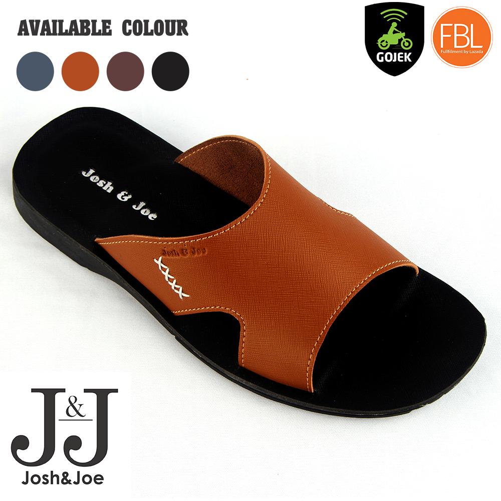 Josh&Joe / fashion pria / sandal murah / sandal pria / sandal pria kulit / sandal pria casual / sandal pria dewasa / sandal gunung pria/ sandal jepit pria CKT/NVY