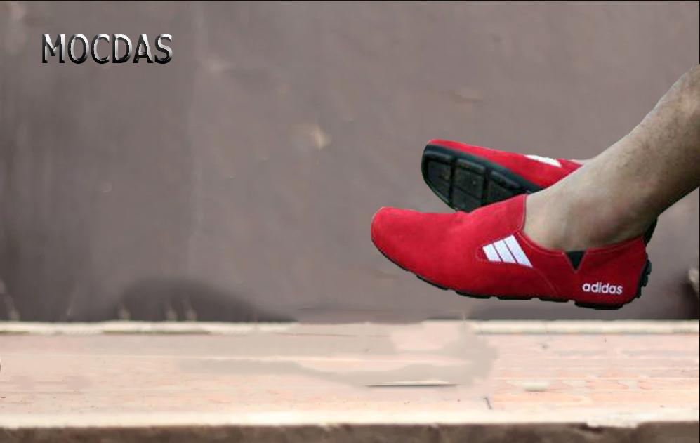 SEPATU PRIA CASUAL SLIP ON MOCDAS SLOP HITAM PUTIH