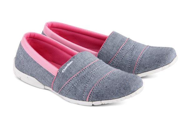 Everflow Sepatu Casual Slip On Wanita - Denim - Grey Comb