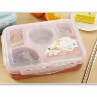 Harga preferensial Yooyee Lunch Box / Tempat Makan / Kotak Makan Bento Sup Sekat 5 - #393 beli sekarang - Hanya Rp36.920