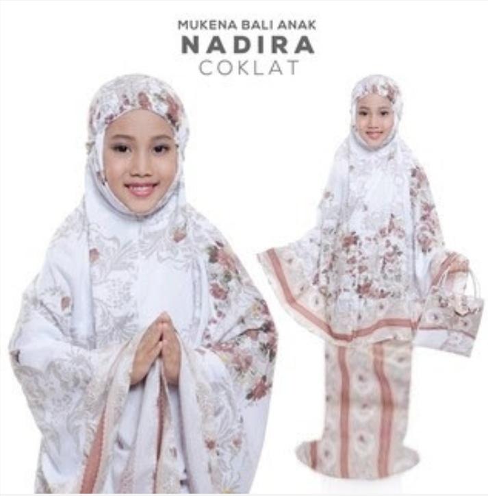 MUKENA ANAK RAYON BALI MUKENAH BAJU MUSLIM NADIRA PINK