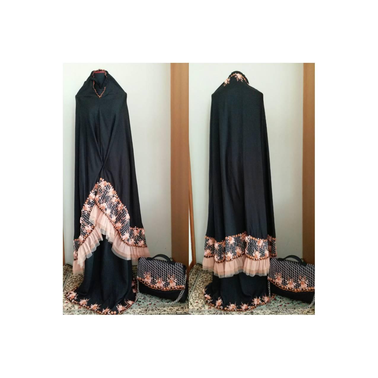 MUKENA EXCLUSIVE HANDMADE BORDIR SULAM AMORA