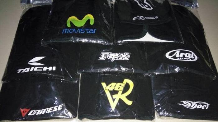 Promo Kupluk Helm motif AGV,Alpinestar,Nolan,Arai,dainese dll / Topi Helm original