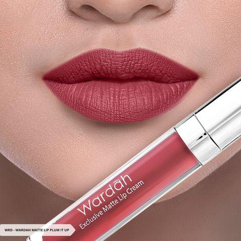 Wardah Exclusive MATTE LIP CREAM No 12 - PLUM IT UP