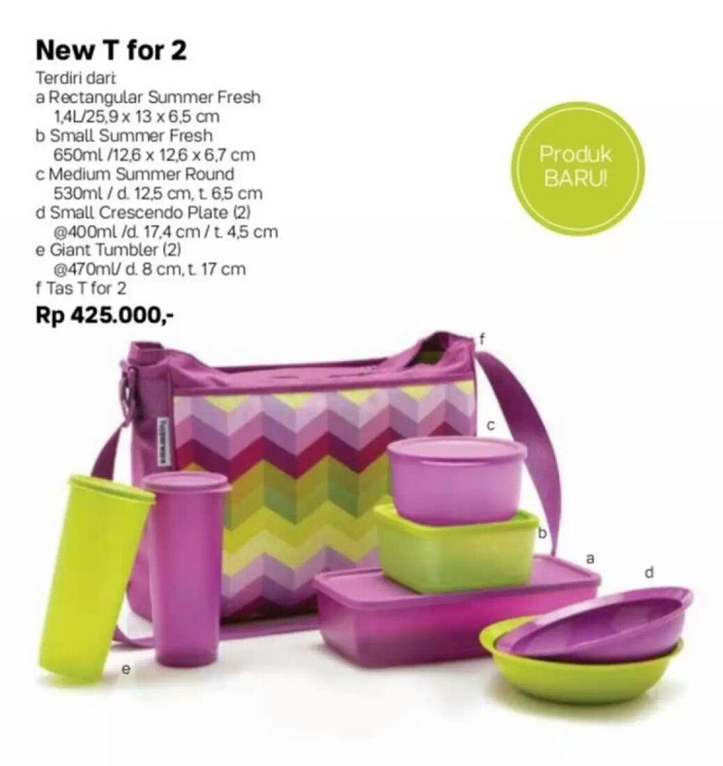 Tupperware new T for 2 berat 1kg saja