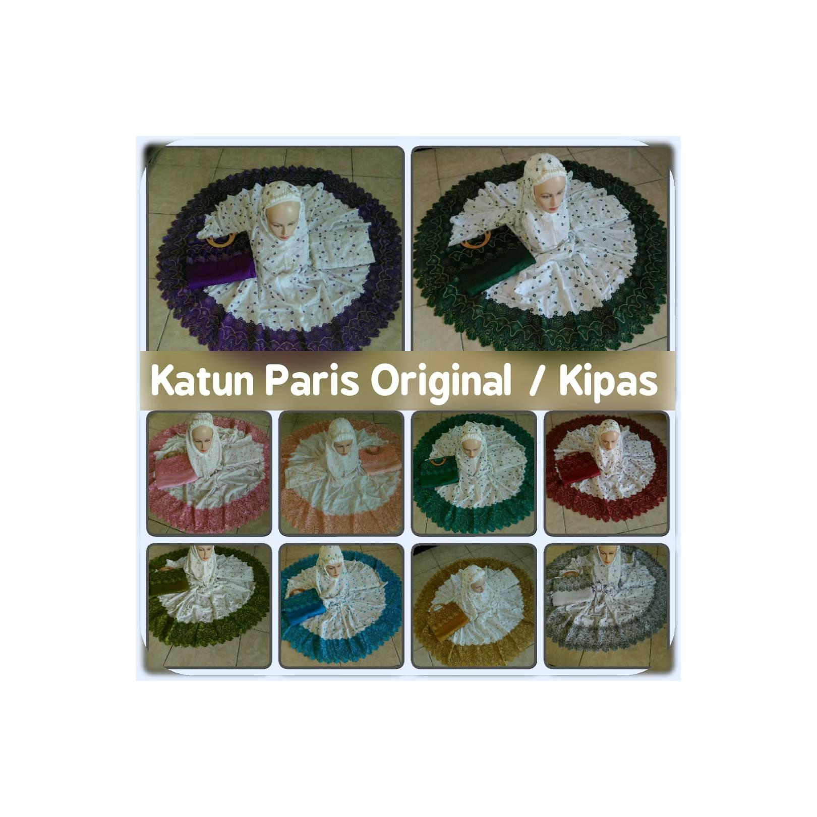 Mukena Bordir Tasik Mukena Cantik Katun Paris Original Kipas All Colou