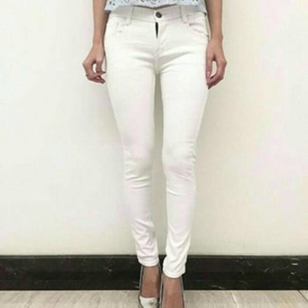 Celana Jeans putih cewek/wanita terbaru