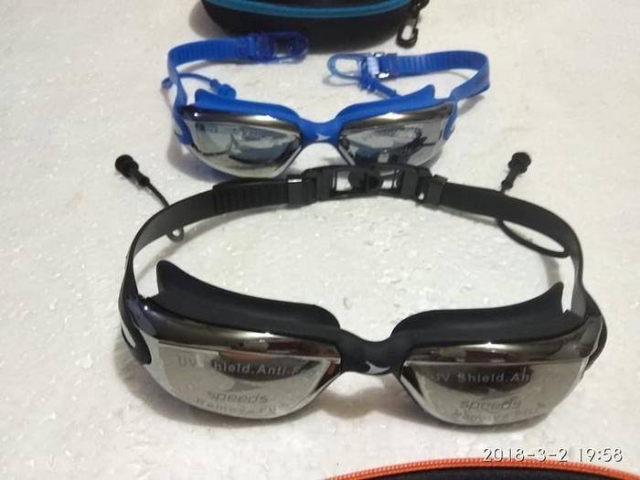 ORIGINAL!!! KACAMATA RENANG SPEEDO KACAMATA RENANG ANAK DAN DEWASA - BERGARANSI - Hitam - JCo7iD