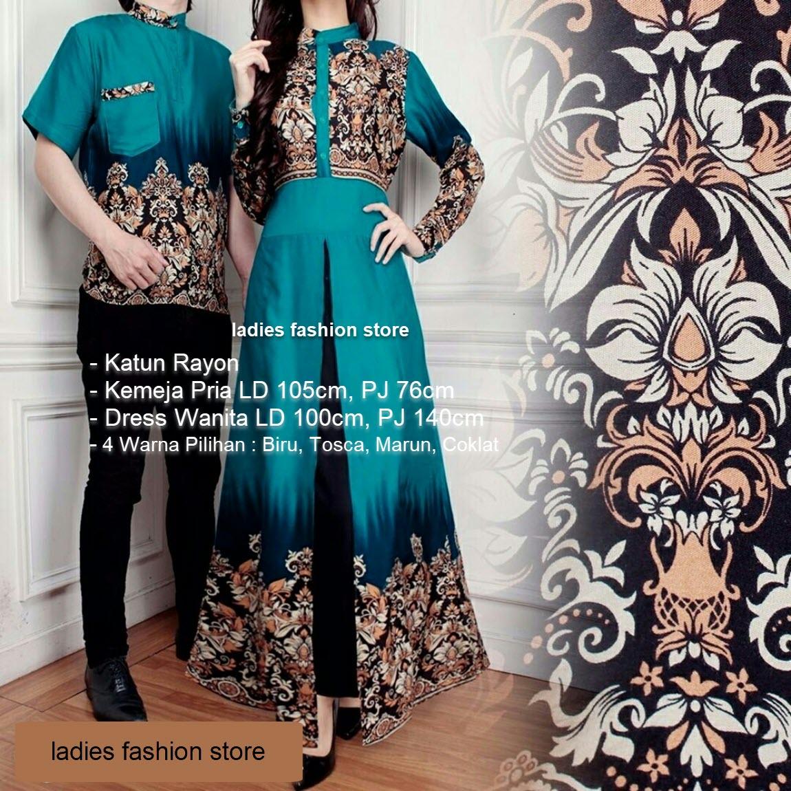 Batik Couple Pasangan / Batik Kemeja Pria / Dress Batik Wanita Panjang / Batik Wanita Hijab / Batik Kembar Pasangan Pria Wanita / Kemeja Pria Murah / Batik Bahan Adem / Baju Batik Murah / Stelan Batik Muslim / Batik Model Baru Tunik (mirandaas) AK – TOSCA