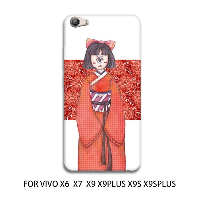 Padang Gurun Selubung Ponsel Hardcase VivoX6/X7/X9/X9plus Merah Asli Jepang Bermata