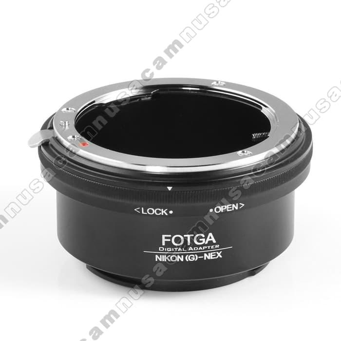 Promo Adapter-Lensa Nikon G To, Untuk, Ke Kamera Sony Nex Mirrorless (Fotga) original