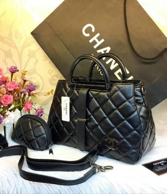 Tas Hand Bag Branded Wanita Cantik Berkelas Tas chanel Lidah