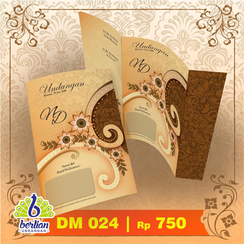 Blangko Kartu Undangan Pernikahan Murah Series DM 023 EmbosIDR75000. Rp 75.000