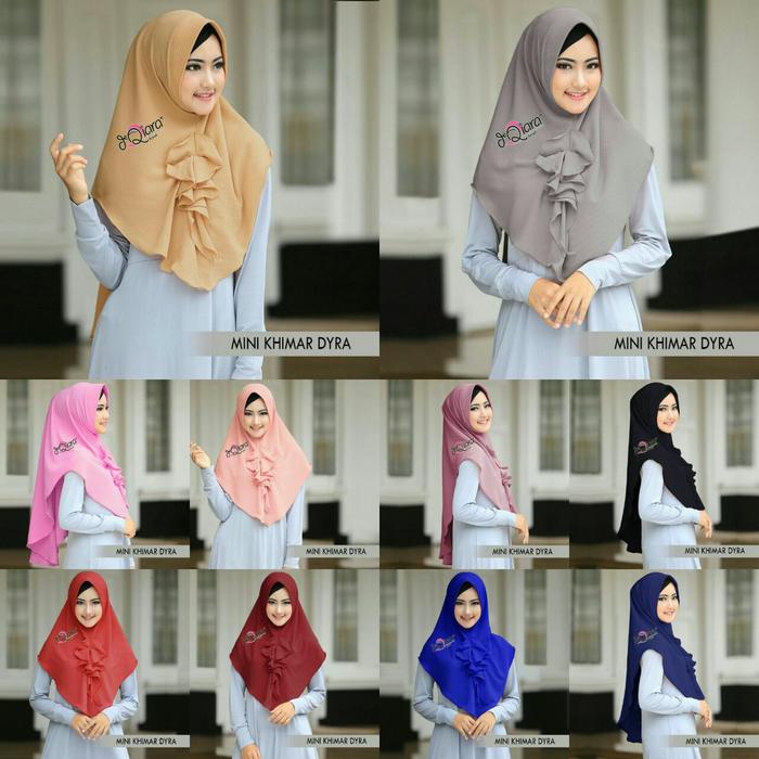 jilbab instan mini khimar dyra by dqiara A3434