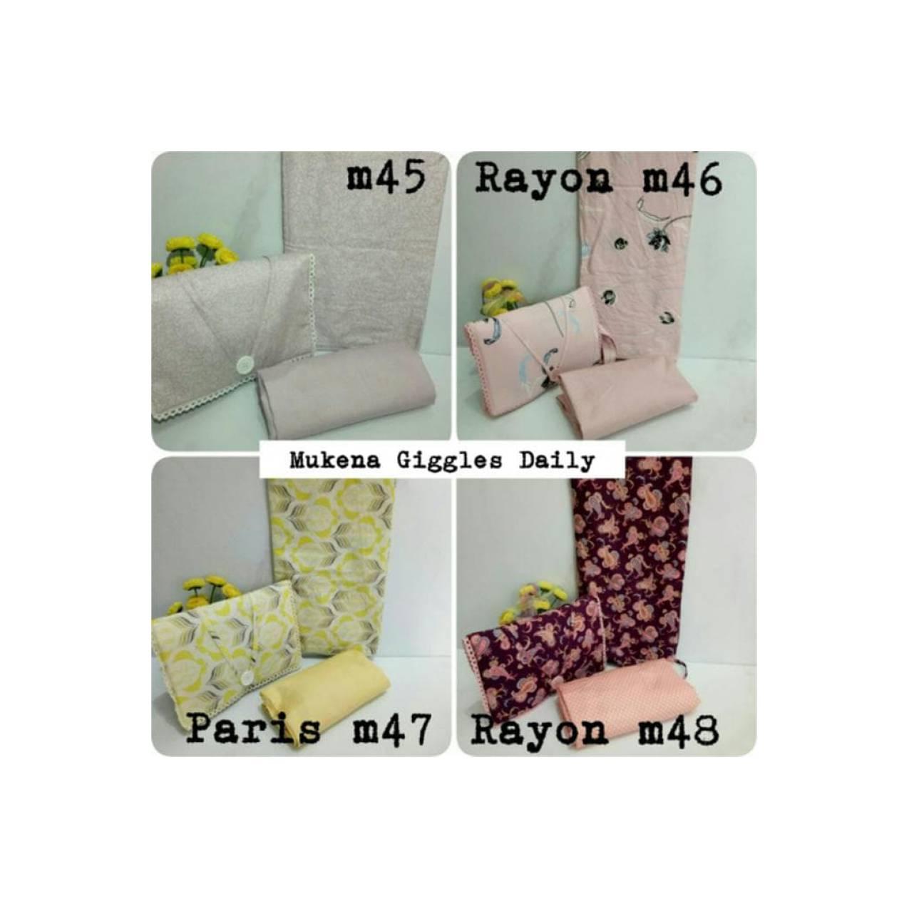Mukena Giggles Daily Katun Design By Japan & Katun Rayon