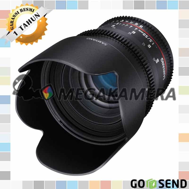 Samyang Lensa 50mm T1.5 VDSLR Cine Lens for Canon EF