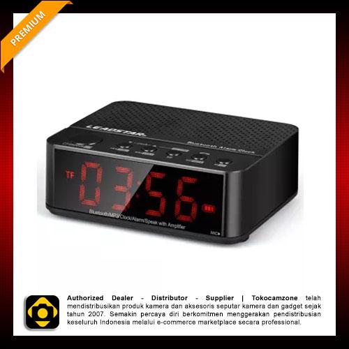 Moreno Desktop Bluetooth Speaker Alarm Clock - KD-66 - Hitam