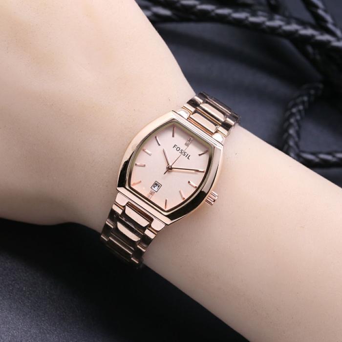 DISKON Jam Tangan Wanita / Cewek Fossil Andini Ladies Rantai Full Rose TERMURAH
