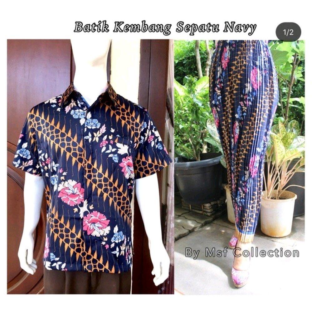 Couple Set Rok Lilit Prisket Plus Kemeja Pria Size M L Dan XL di lapak Toko Kembar Tanah Abang rinymangiwa