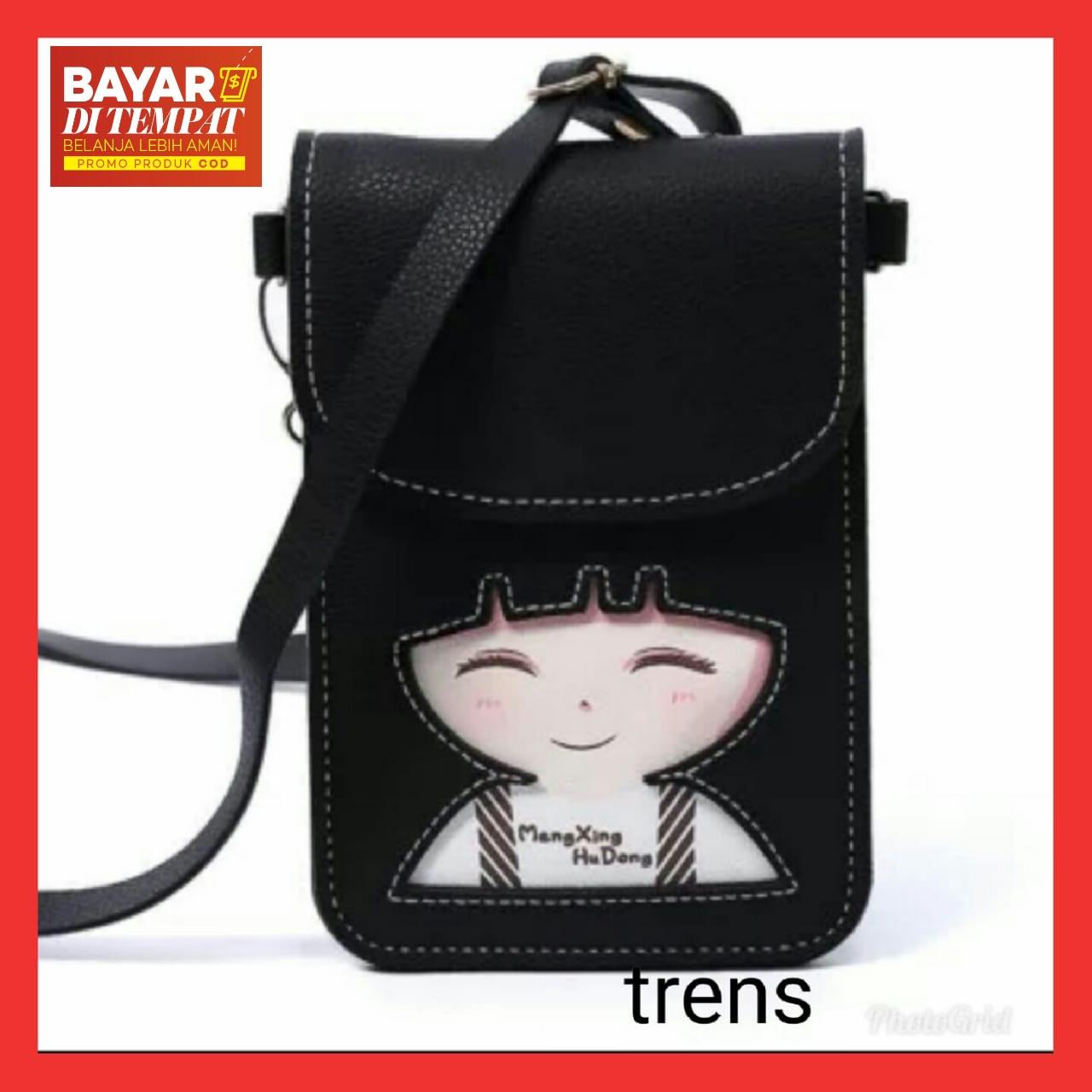 FCS - Tas Selempang Mini Wanita/Pocket Phone Motif Girl