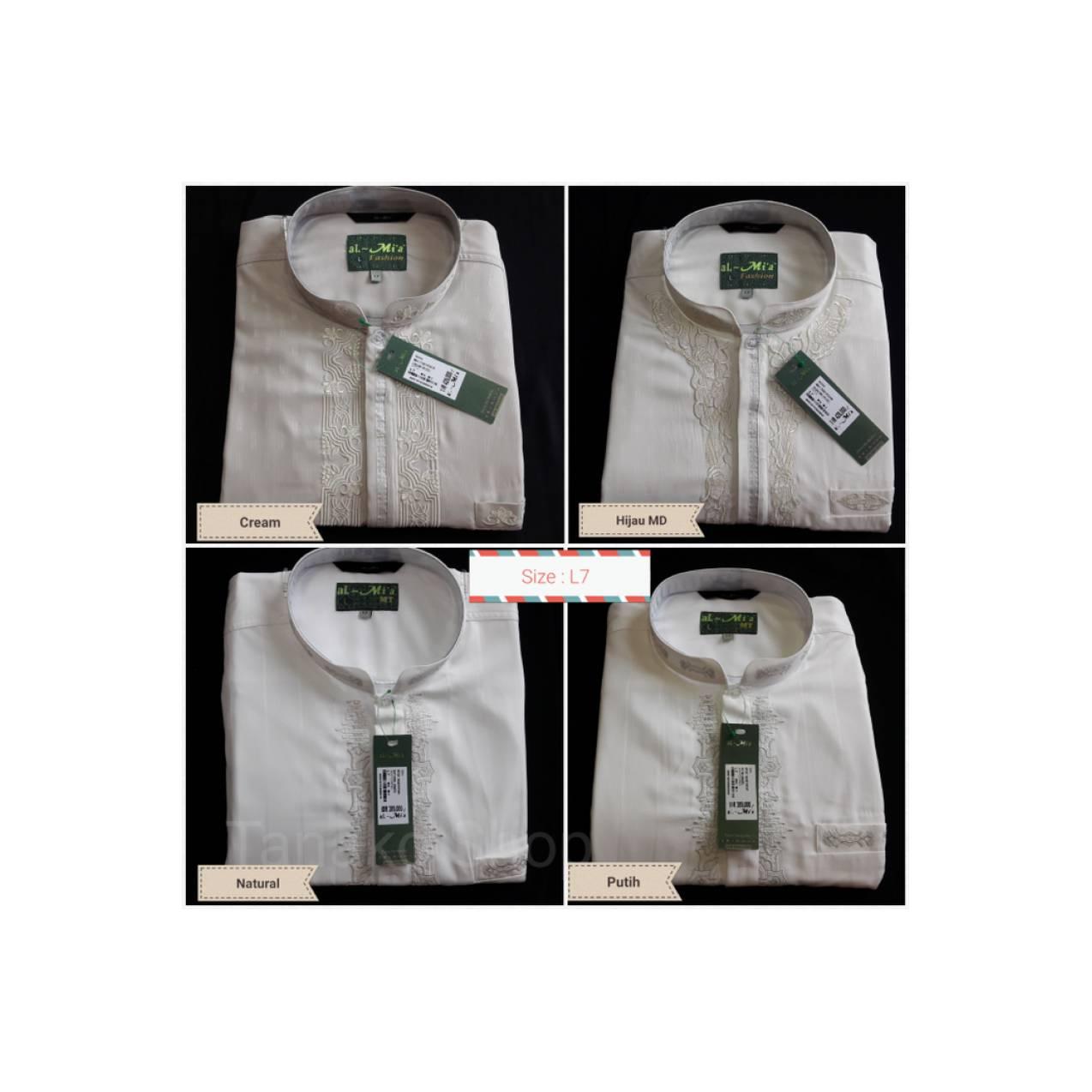 BAJU PRIA Baju koko / Kemeja koko lengan pendek al-Mia Jumbo Bigsize