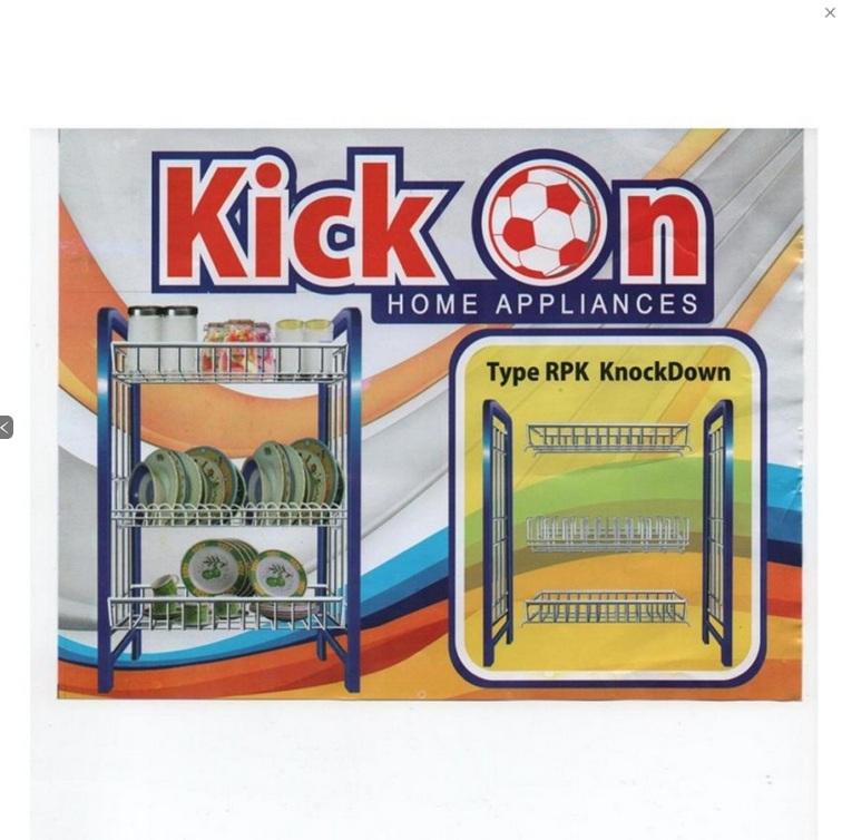 Rak Piring 3 susun Knock Down Minimalis