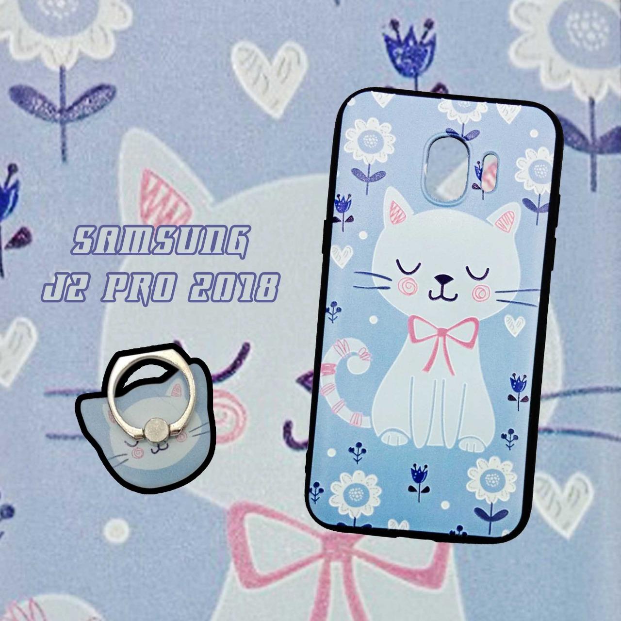 Softcase Plus Ring Phone Case New Samsung Galaxy J2 Pro 2018