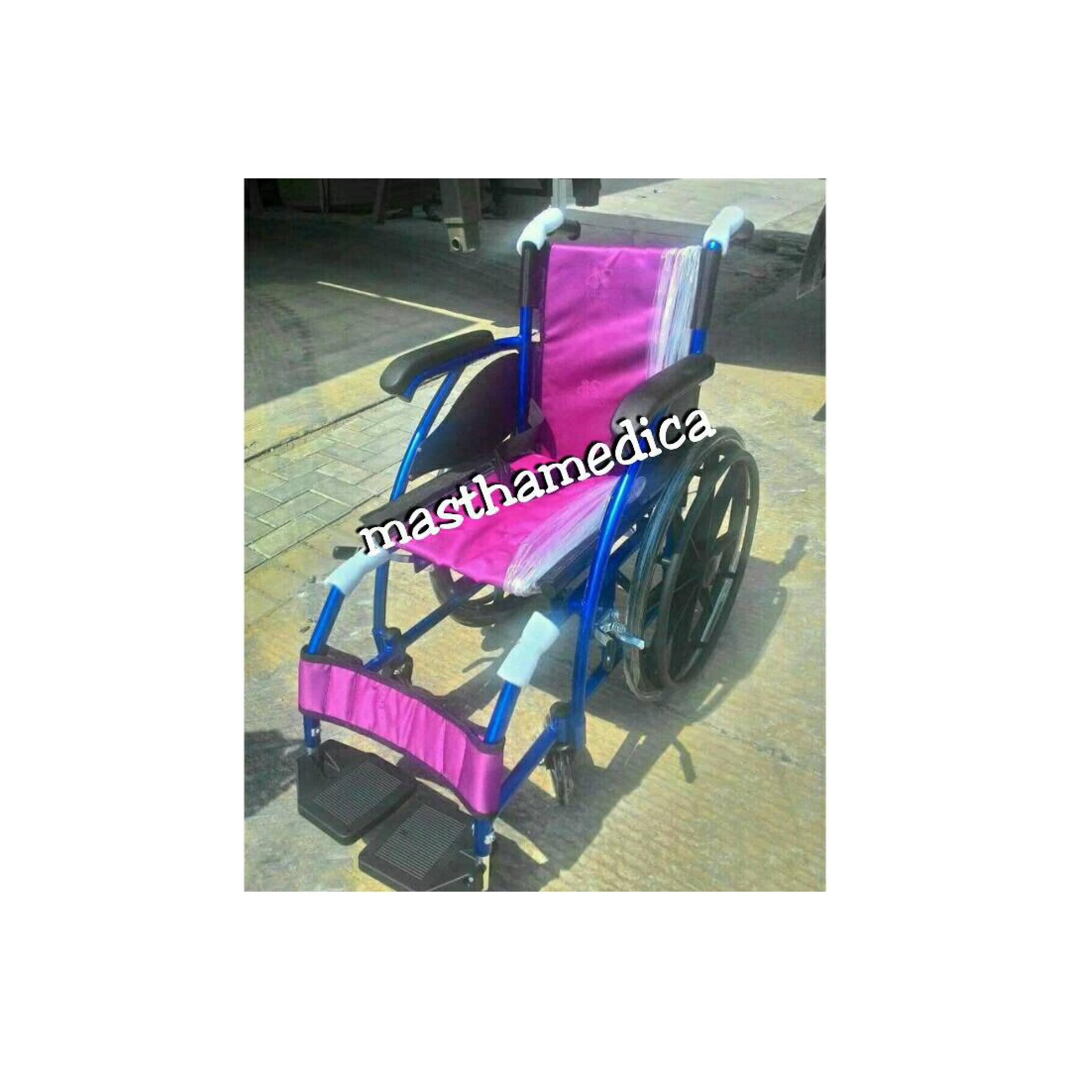 Kursi Roda 868 Anak Aluminium Biru Velg Racing Avico Murah