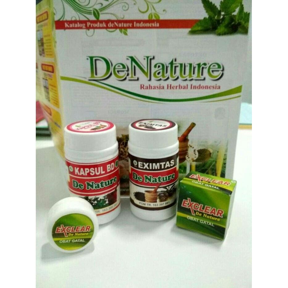 Paket Obat EXIM / EKSIM menahun Basah dan Kering Herbal De Nature