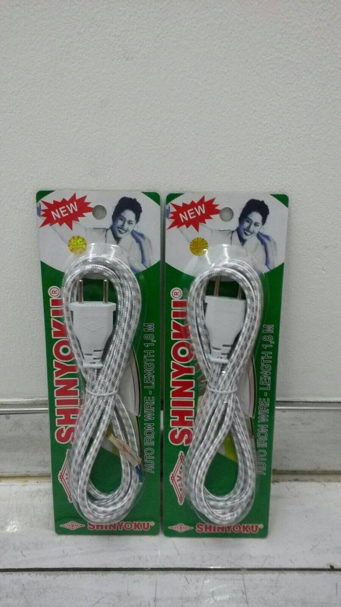Kabel Setrika/ Strika Gosokan Gepeng Shinyoku 1.8M SNI isi 2 Kabel