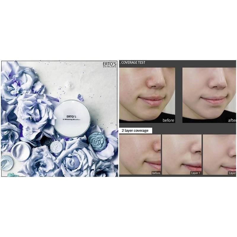 ERTOS AIR CUSHION ERTO's EE Whitening Air Cushion 2In1 Bedak + Foundation