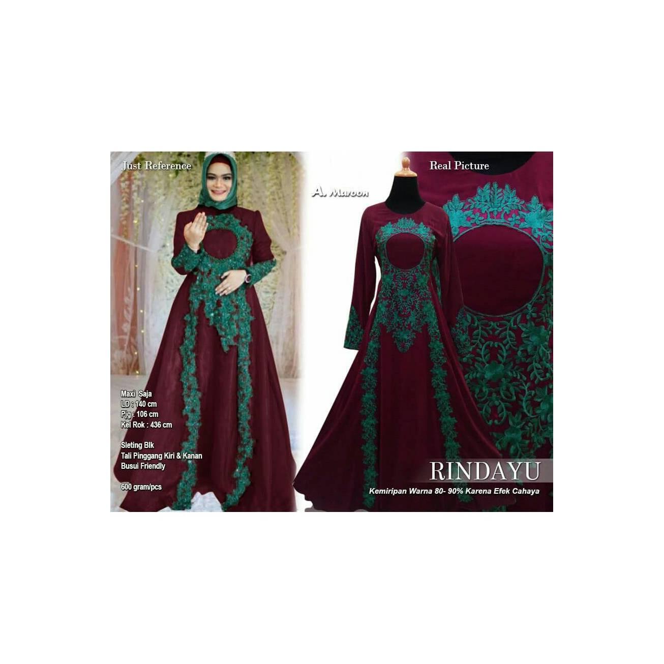 barang laris manis BAJU GAMIS PESTA BUSUI INDIA MUSLIM MODERN MEWAH RA