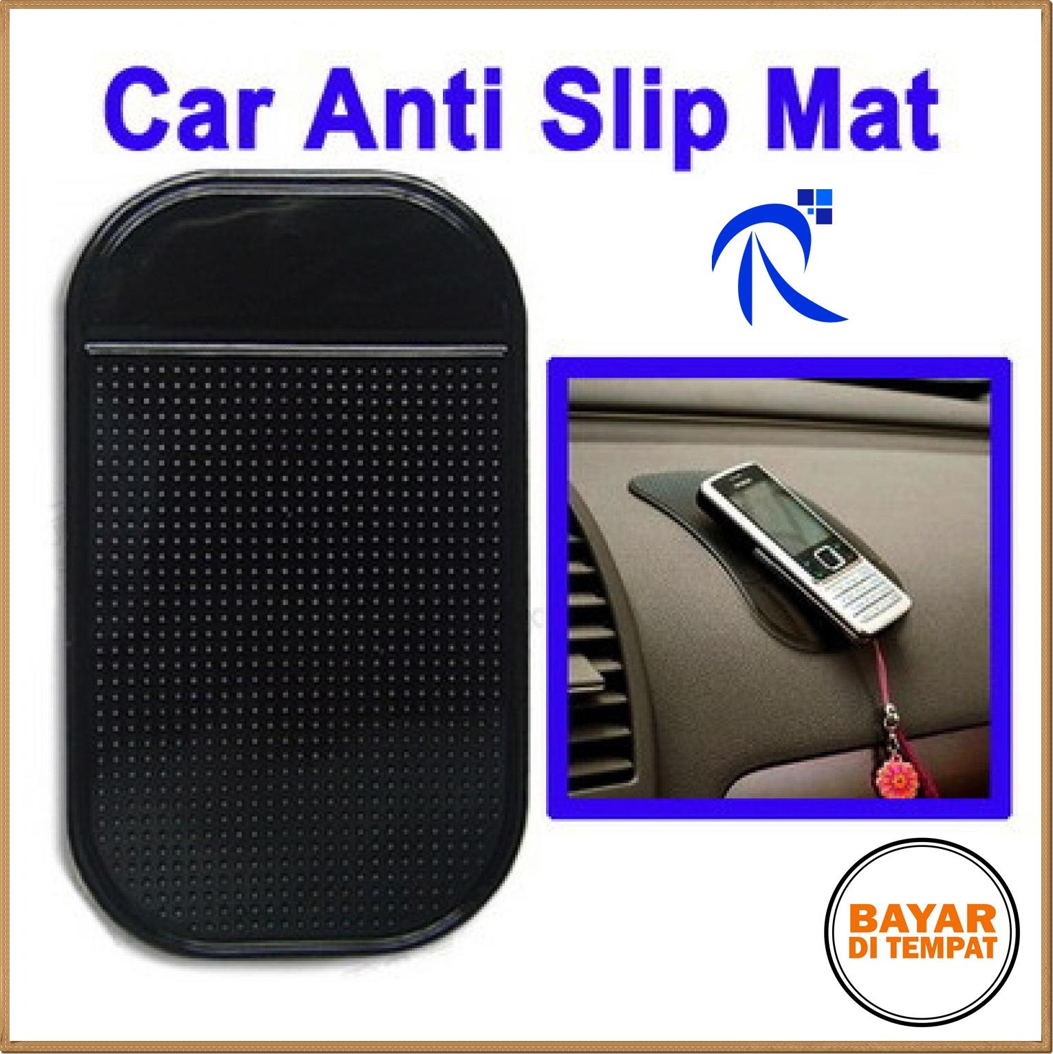 Rimas Super Sticky Pad Anti-Slip Mat Mobil For Phone / Gps/ Mp4/ Mp3 Black Hitam / Blue Biru / Transparent Transparan - Alas Penyangga Hp Gadget Rekat Tanpa Non Lem Stabil Kuat FREE ONGKIR