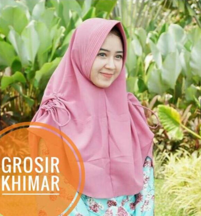 DaveCollection - Midi khimar serut samping JILBAB HIJAB No.24