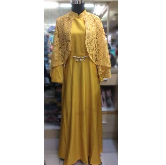 TotallyGreatShop Gamis Pesta Brukat Impor Mewah Elegan Original Real Pic Gamis Syari Pesta Premium Modern Fashion Baju Kondangan Lebaran Muslimah Muslim Wanita Terbaru Kekinian Gaun Pesta Hijaber Party Maxi Dress Kebaya Modern Wisuda Brokat Jumbo ihanggi