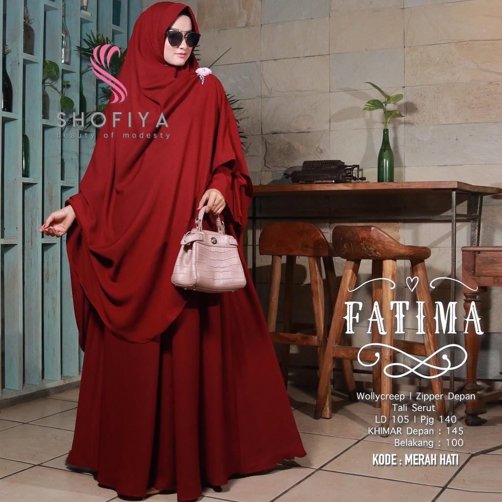 NEW FATIMAH SYARI GAMIS POLOS BAHAN WOLFIS ORIGINAL BY SHOFIYA (COKSU)