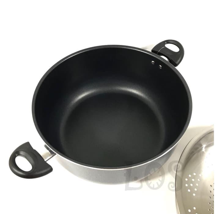 Panci Kukus - Steamer Supra 32cm Susun 2 WARNA (00313.00021)