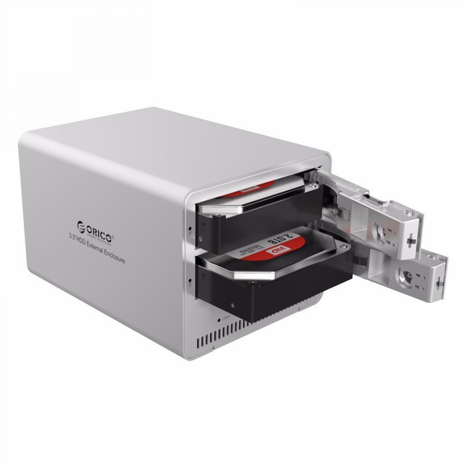 Orico 2-Bay 3.5 SATA HDD Enclosure - 9528U3-V1 / Aneka Harddisk Murah Terbaru Lengkap / Harddisk Terlaris
