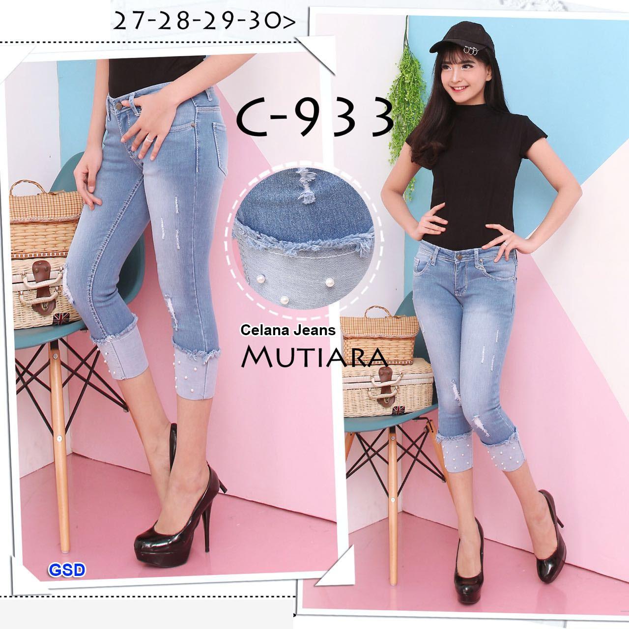 NCR-Celana Wanita/ Celana Jeans Wanita/ Celana 3/4 / Celana Casual/ Celana Jeans C933