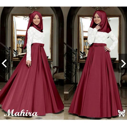 TotallyGreatShop Fashion Busana Kondangan Muslimah Muslim Wanita Balotelly emboss + Hijab Pashmina maxmara - Gamis Pesta Terbaru Remaja Wisuda Anggun Trendy Modern kekinian - Gaun Pesta Party Maxy Dress ihmahira