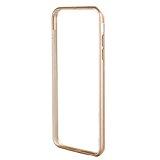 FC Baoer Aluminium Aloi Sarung Bingkai Bumper + Pelindung Lensa Stiker Cincin untuk iPhone 6 Plus-Hitam (Emas)