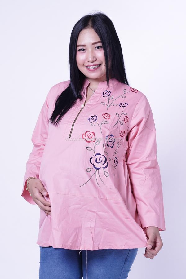 Mama Hamil Baju Hamil Menyusui Muslim Bordir Rose Mutiara / Baju JUMBO / BIG SIZE / Atasan Hamil / Kemeja Hamil / Kemeja / Baju Murah / Celana Hamil / Ibu Hamil Menyusui / Baju Hamil Kantor