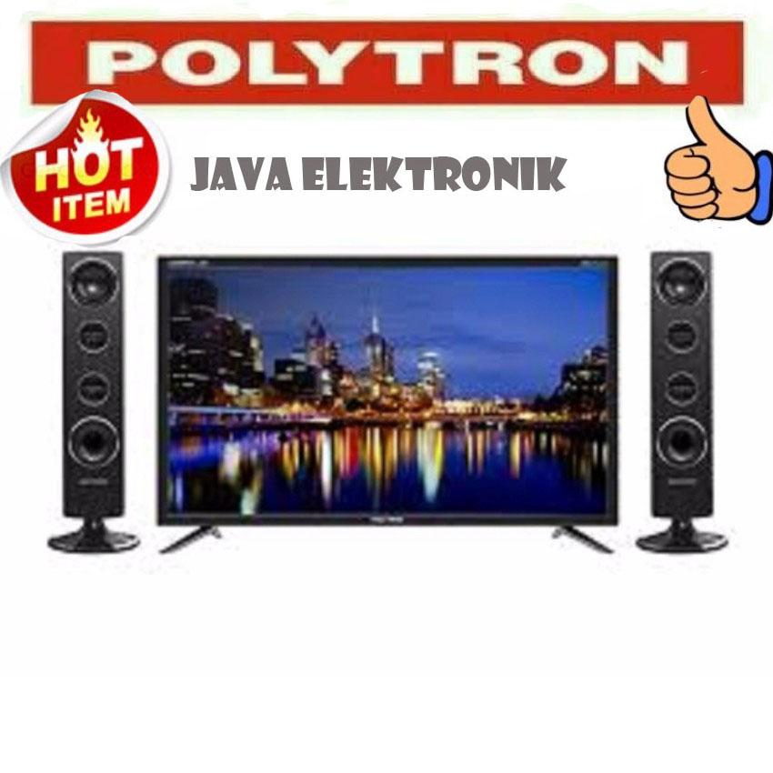 Polytron PLD24T8511 [LED 24Inch] + Speaker Set Cinemax - Hitam GARANSI RESMI
