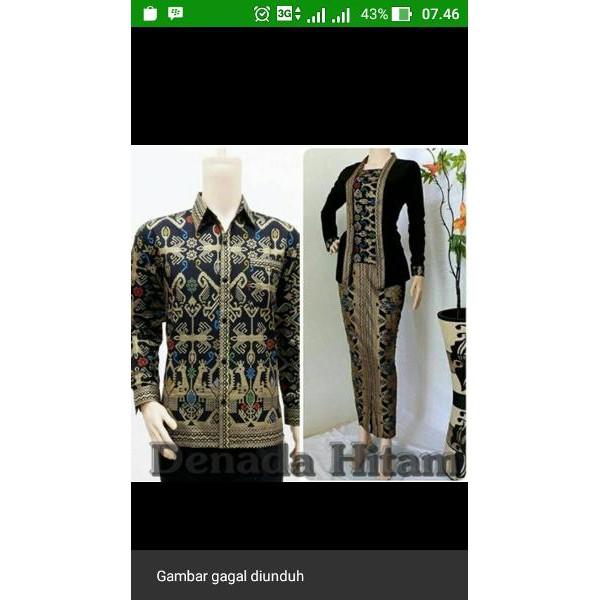 Promo Hari Ini BATIK COUPLE SARIMBIT KEBAYA PESTA LENGAN PANJANG PASANGAN DENANDA /BAJU MUSLIM