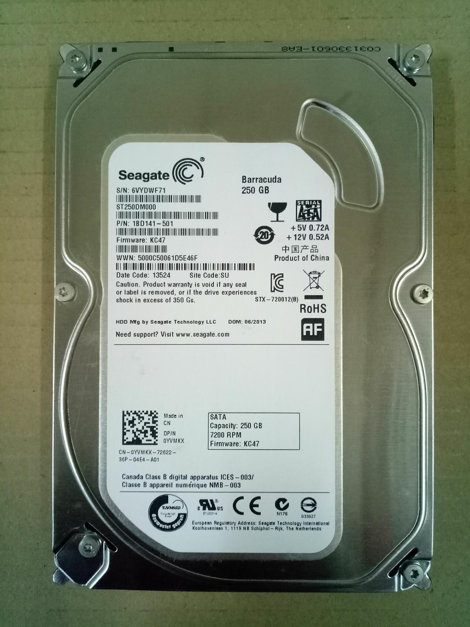Harddisk Komputer 250gb sata 3,5