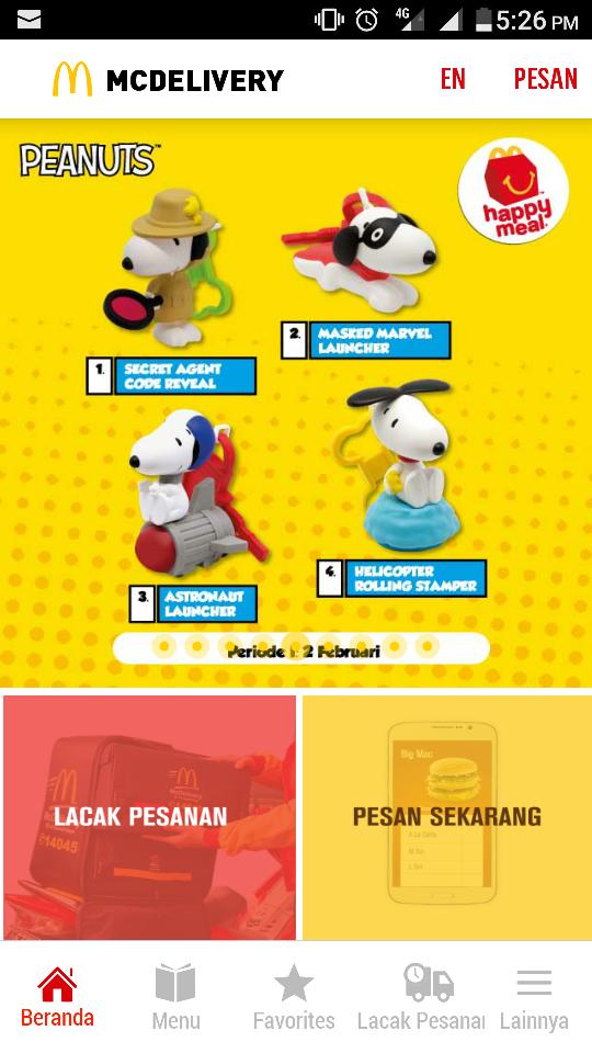 BEST SELLER!!! Snoppy 2018 Periode 1 nomor 1 2 3 4 mcdonalds happy meals - 1jqKRY
